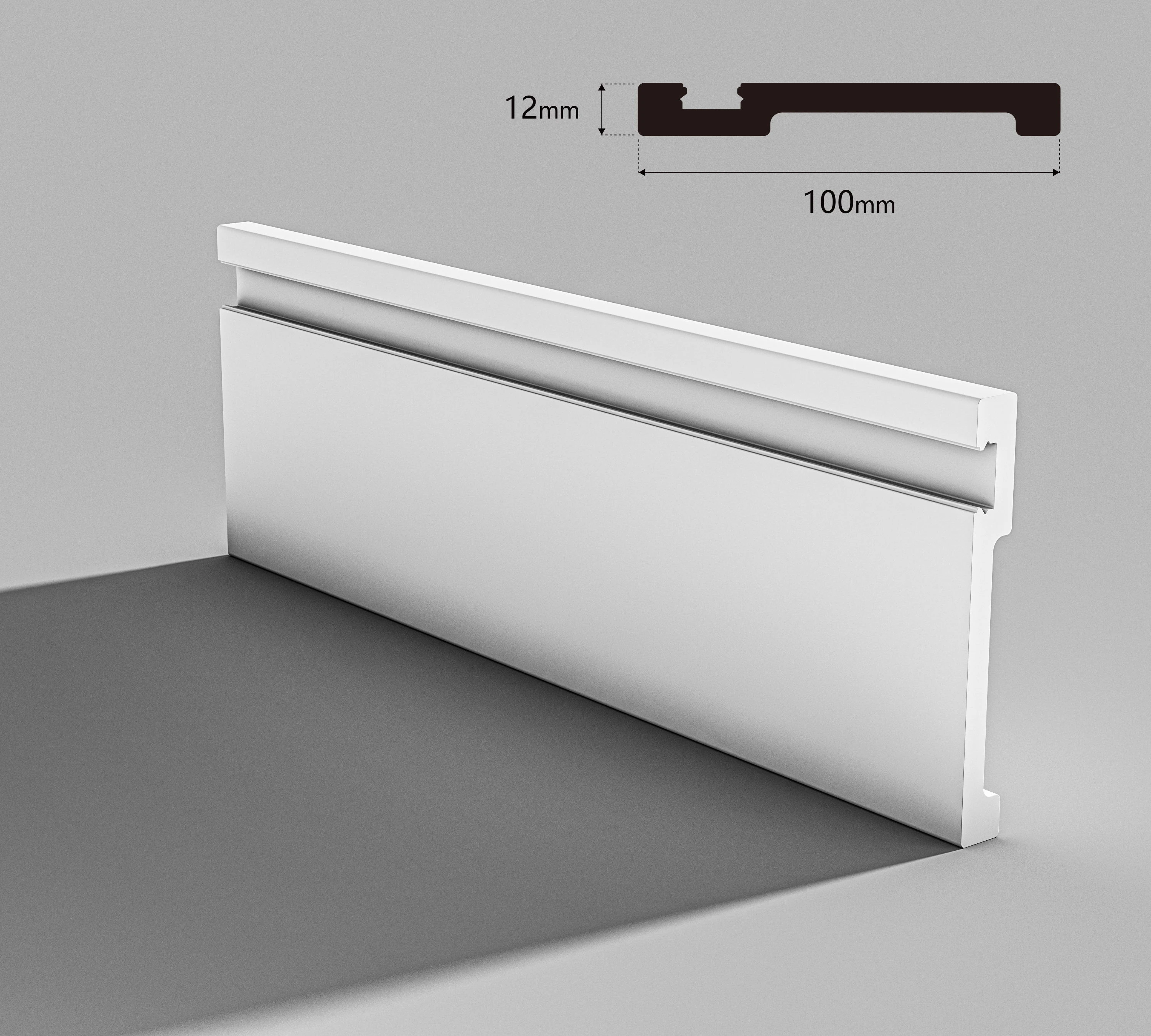 تنورة PS بيضاء اللون مضادة للشيخوخة للحواجز البلاستيكية الداخلية مع لوحة جانبية